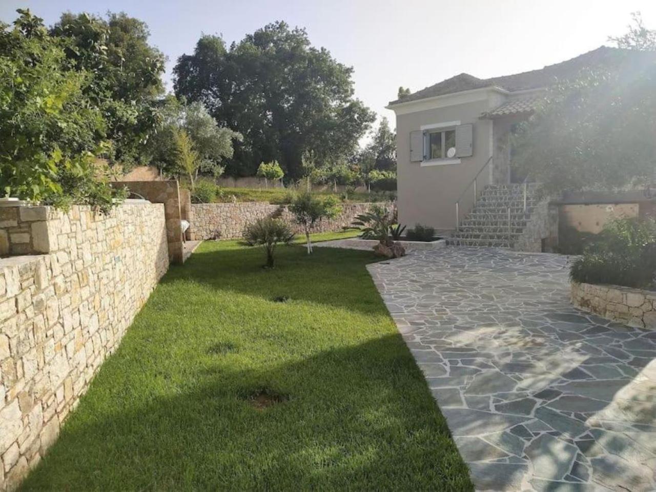 Petra House Villa Ano Korakiana Bagian luar foto