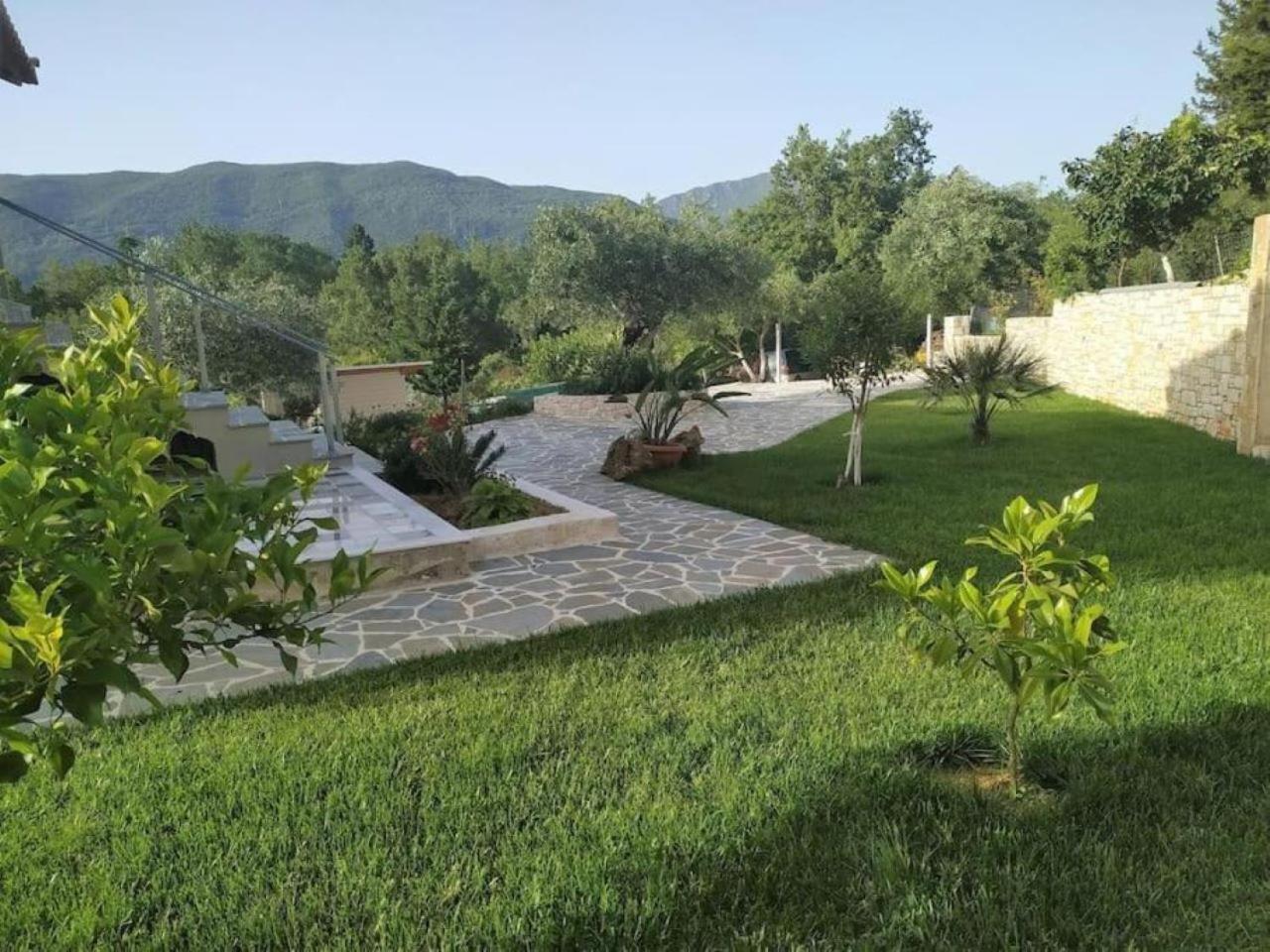 Petra House Villa Ano Korakiana Bagian luar foto