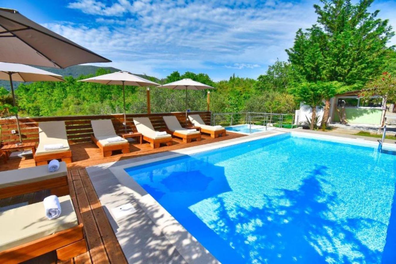 Petra House Villa Ano Korakiana Bagian luar foto