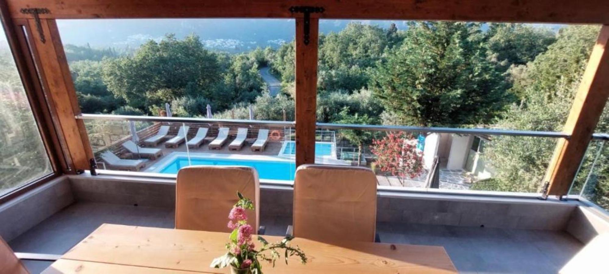 Petra House Villa Ano Korakiana Bagian luar foto