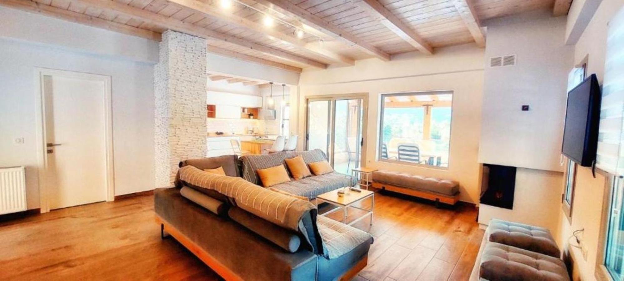 Petra House Villa Ano Korakiana Bagian luar foto