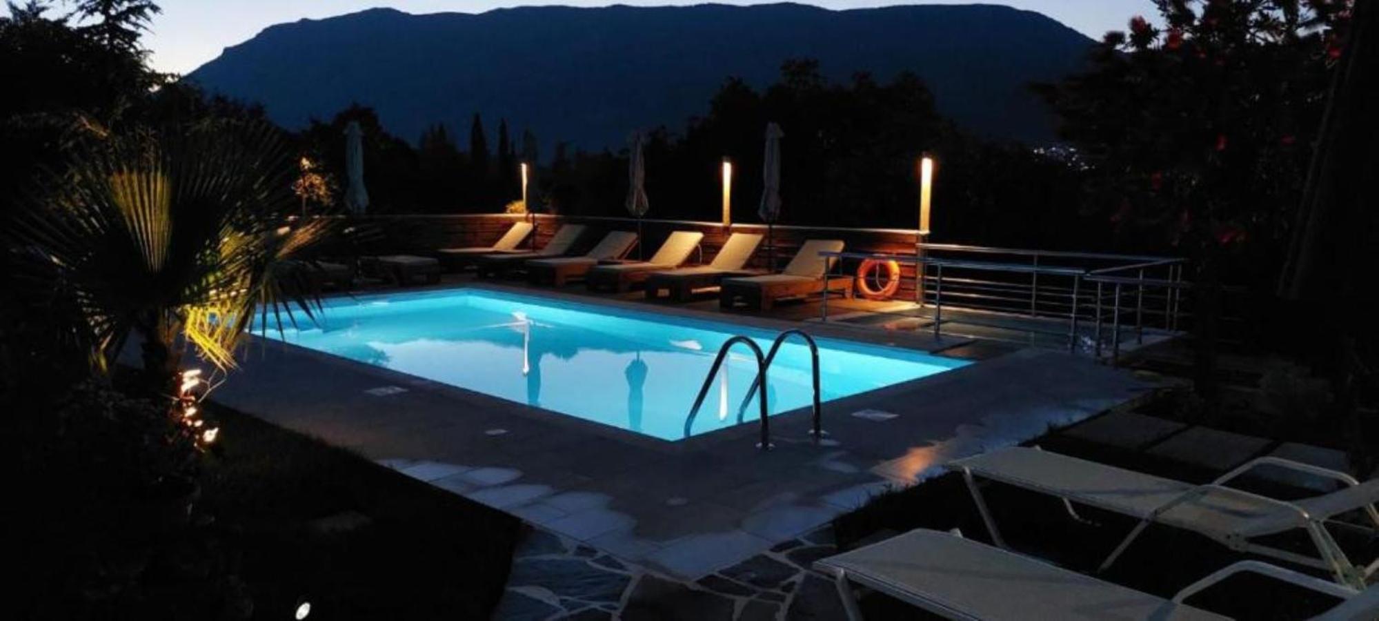 Petra House Villa Ano Korakiana Bagian luar foto