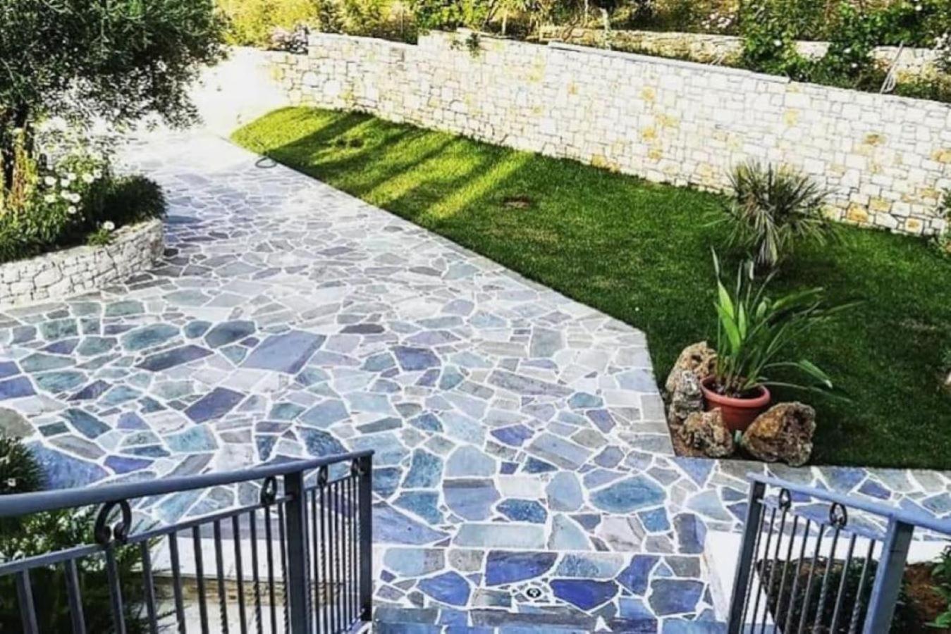 Petra House Villa Ano Korakiana Bagian luar foto