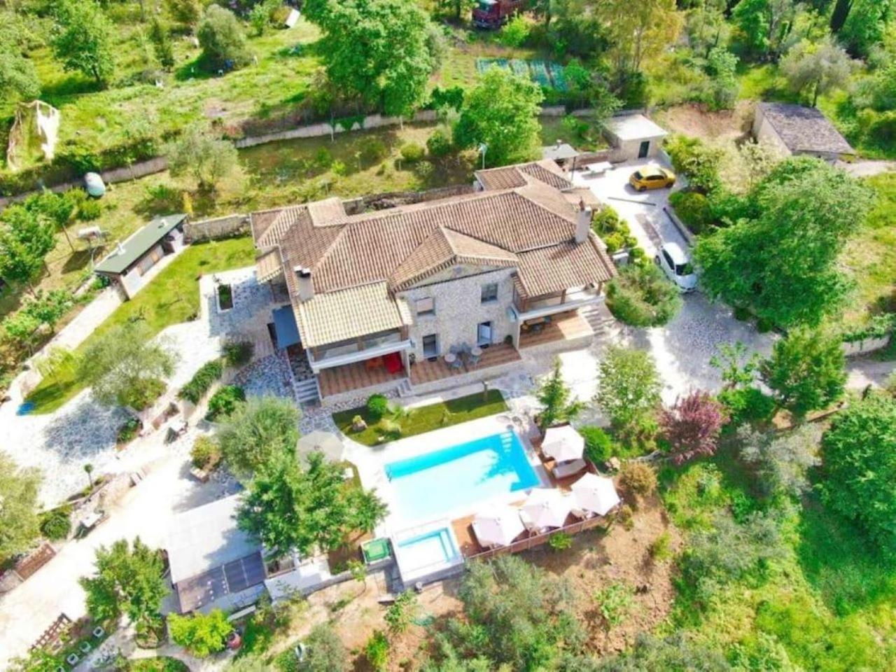 Petra House Villa Ano Korakiana Bagian luar foto