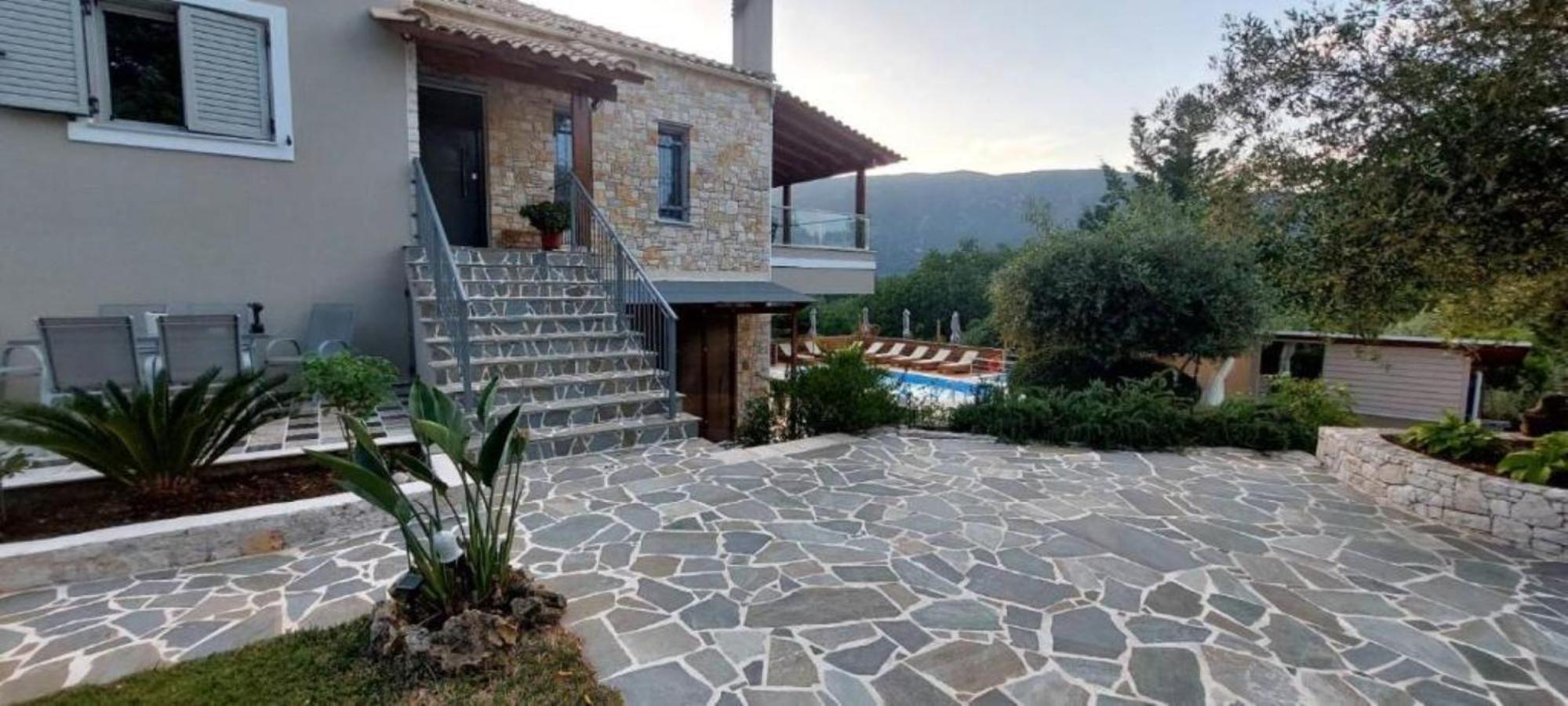 Petra House Villa Ano Korakiana Bagian luar foto