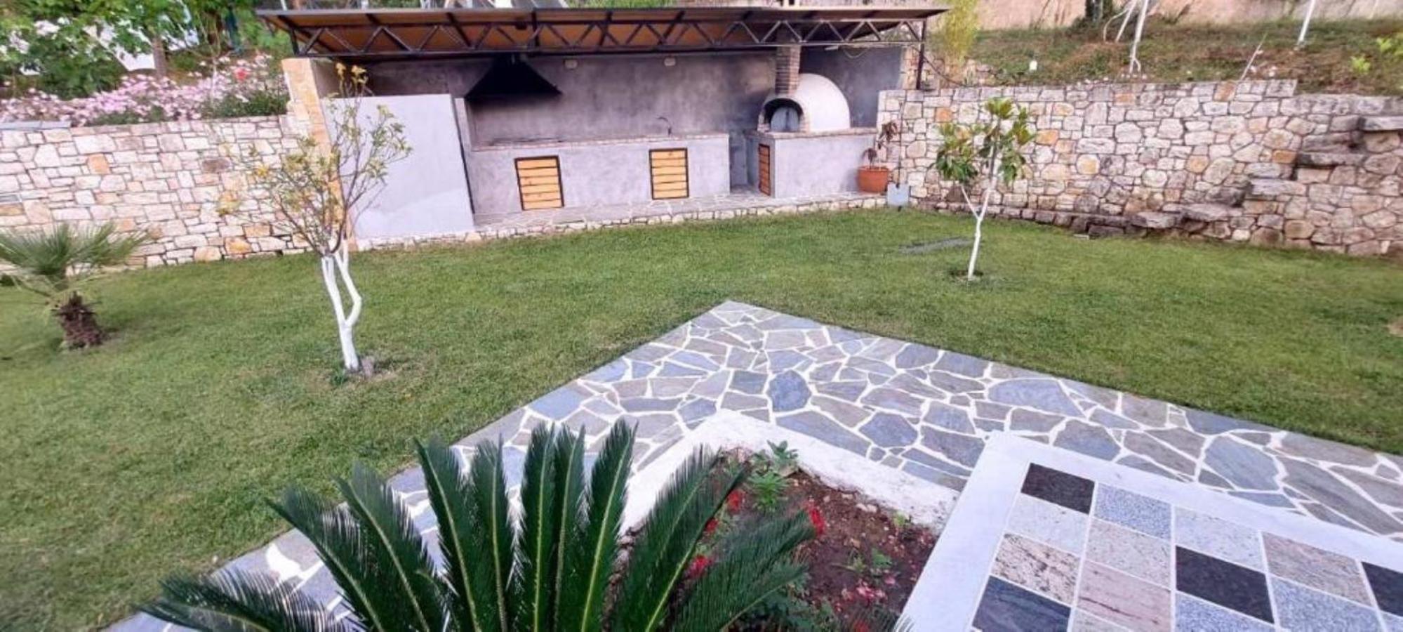 Petra House Villa Ano Korakiana Bagian luar foto