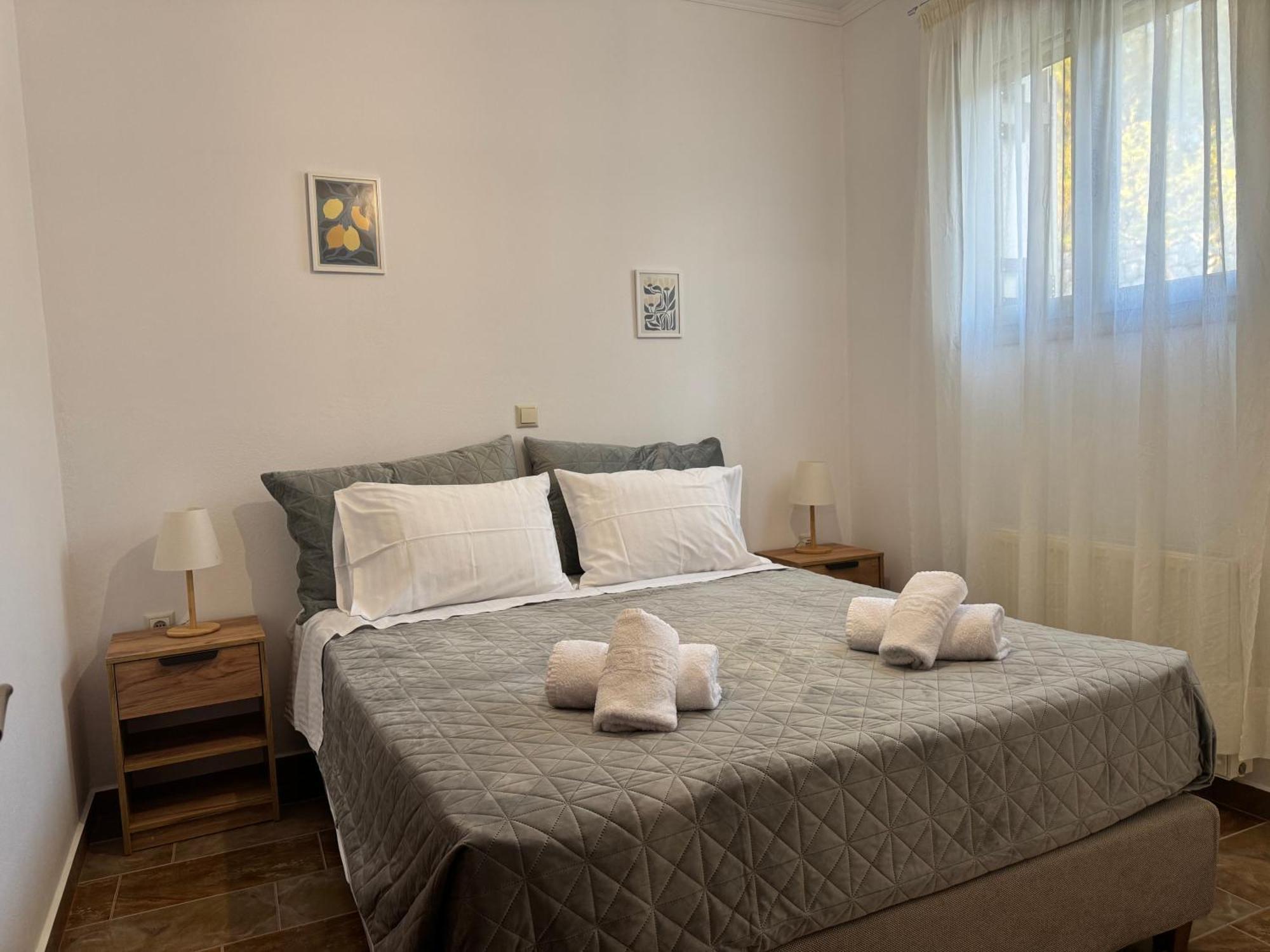 Petra House Villa Ano Korakiana Bagian luar foto