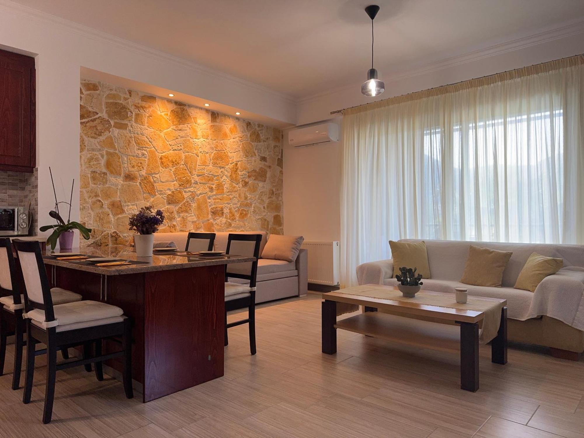 Petra House Villa Ano Korakiana Bagian luar foto